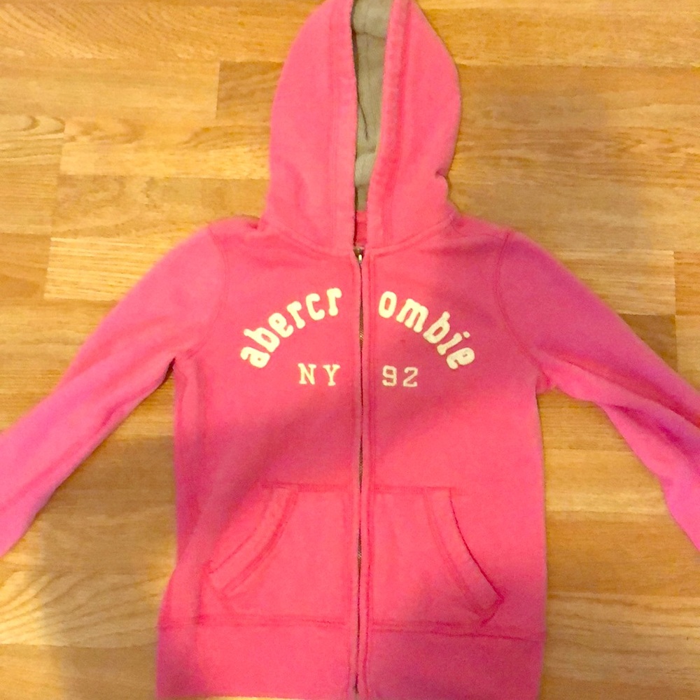 Pink Abercrombie sweat jacket